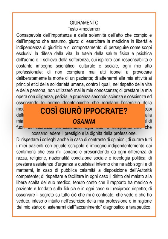 Così giurò Ippocrate?